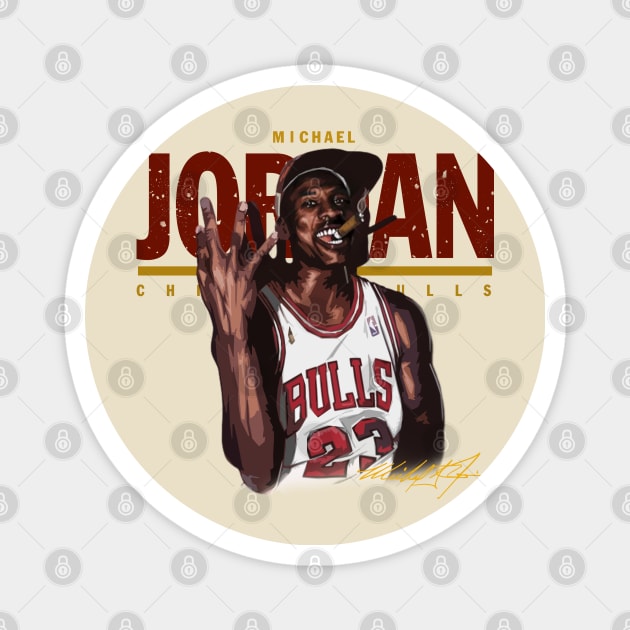 Michael Jordan Halftime Magnet by wsyiva